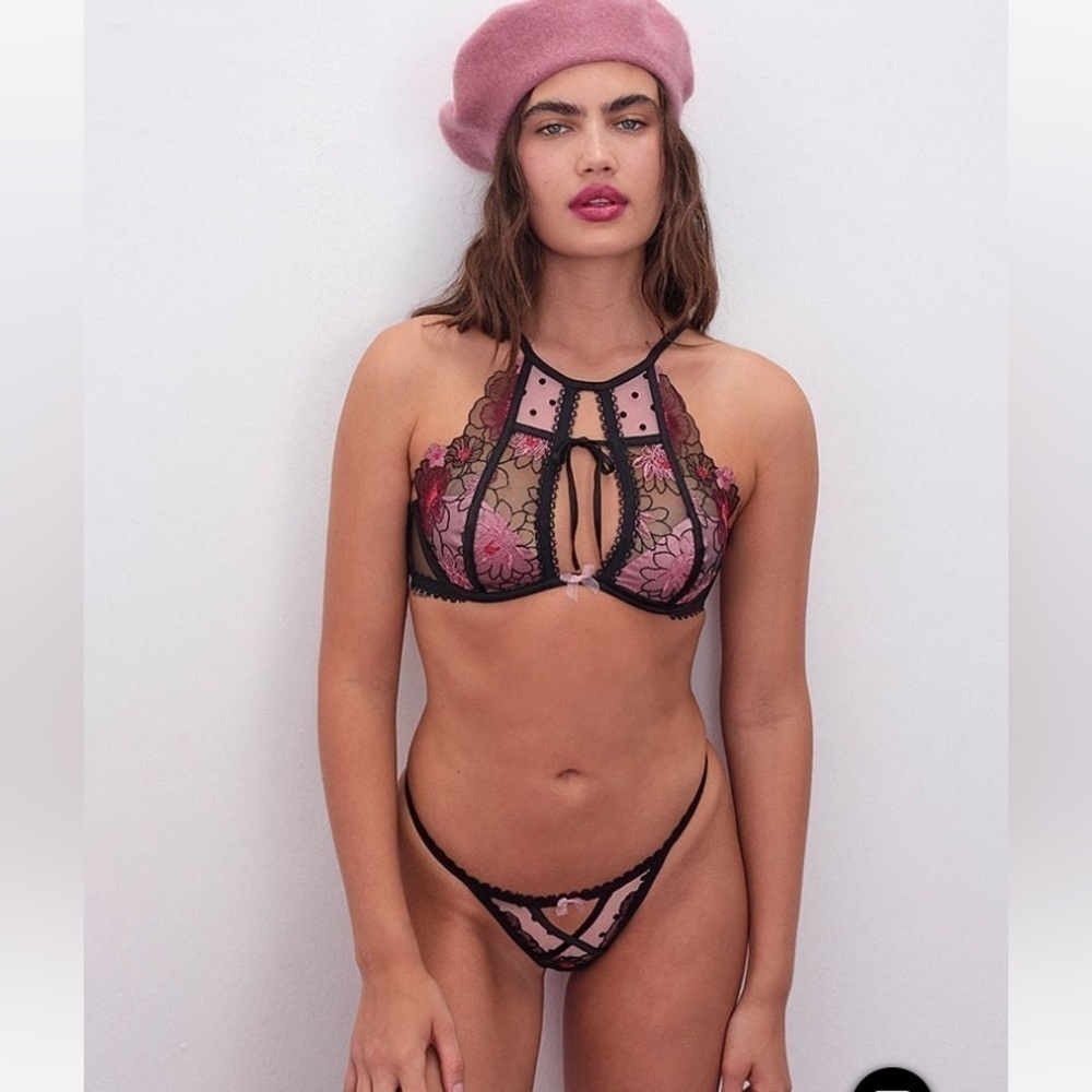 For Love and Lemons Zinnia High Neck Bra 34DD - Picture 4 of 8